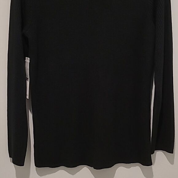 Mercer Street Studio black ribbed sweater size Large - Picture 10 of 13